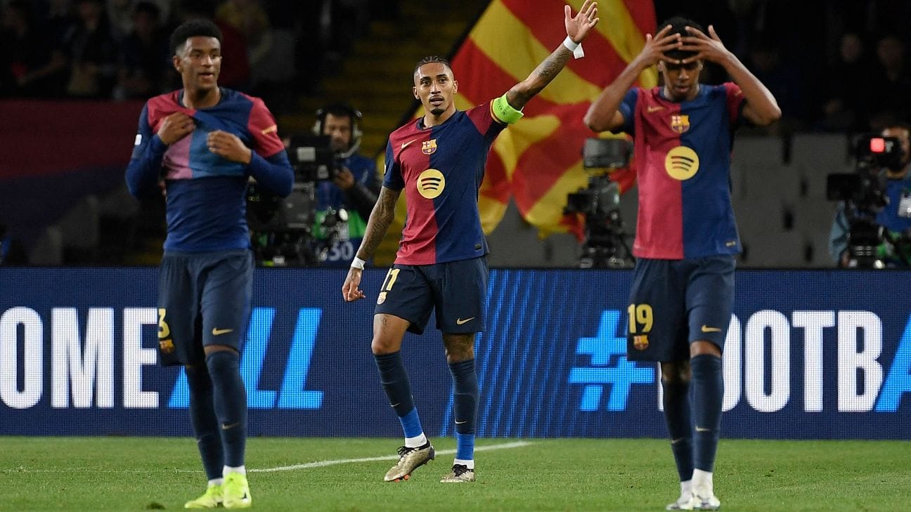 r1404777 1296x729 16 9 Barcelona vs Bayern Result: Raphinha’s Hat Trick Seals Victory- October 2024