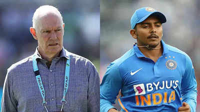 Greg chappell Prithvi shaw