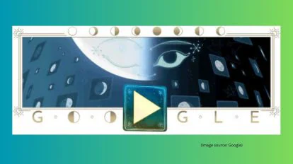 Google Doodle Celebrates Half Moon with Interactive Lunar Card Game 2024