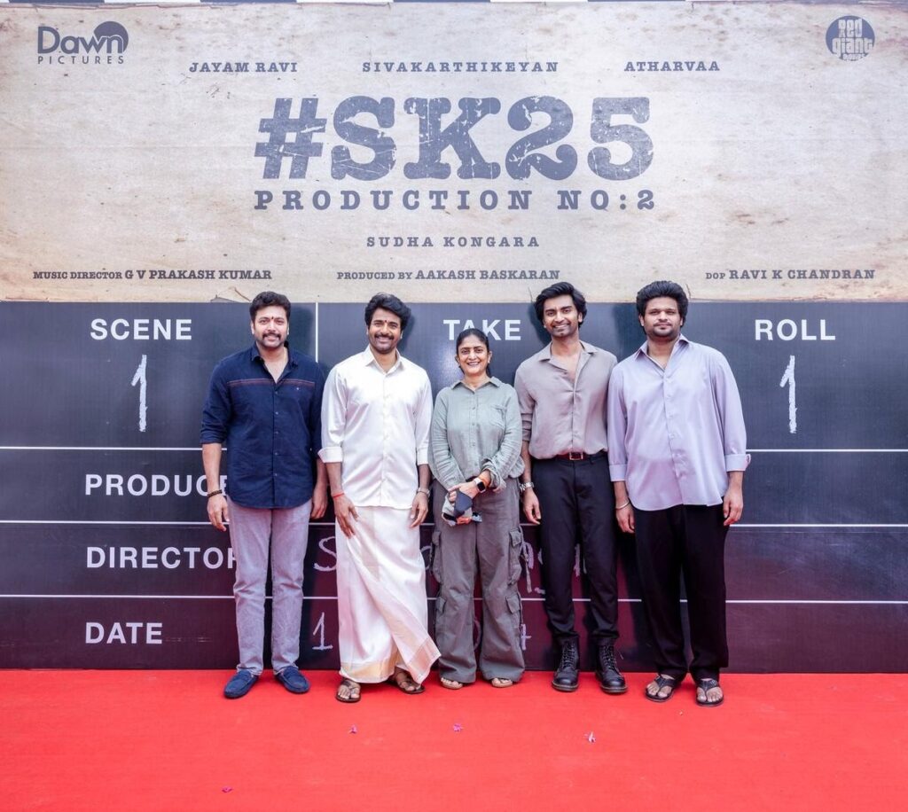 Sivakarthikeyan’s SK25 Launches with Sudha Kongara