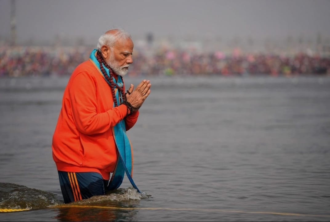 PM Modi at Maha Kumbh 2025