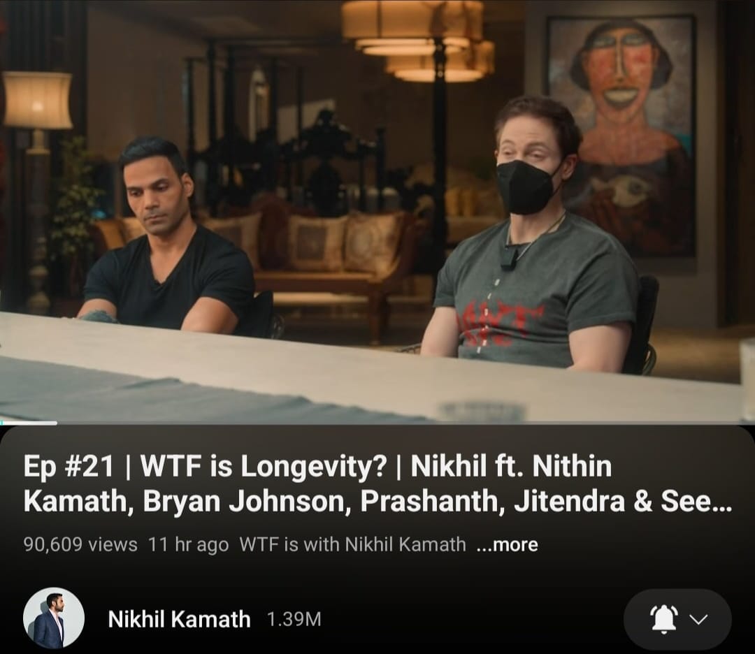 Bryan Johnson Podcast Walkout