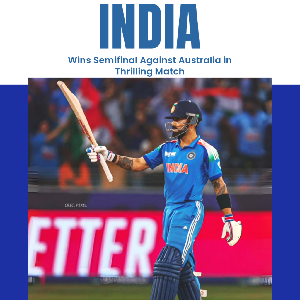 India wins semifinal