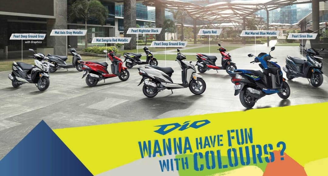 1 169 नई Honda Dio 125 स्टाइल परफॉर्मेंस और आराम का शानदार संगम