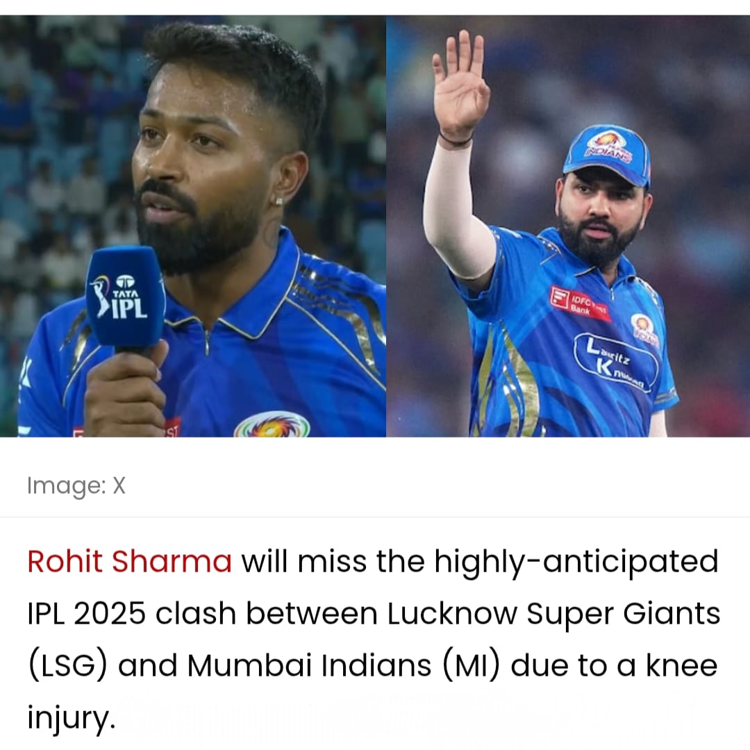 1000097505 Rohit Sharma Injury Miss Shocks MI Fans Today
