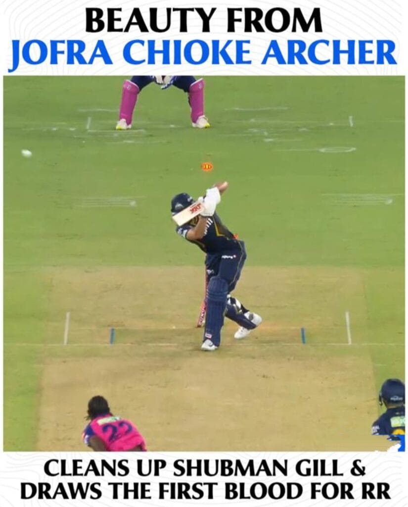 Archer’s Gill Wicket Creates Buzz in IPL 2025 Thriller 1 Archer’s Gill Wicket