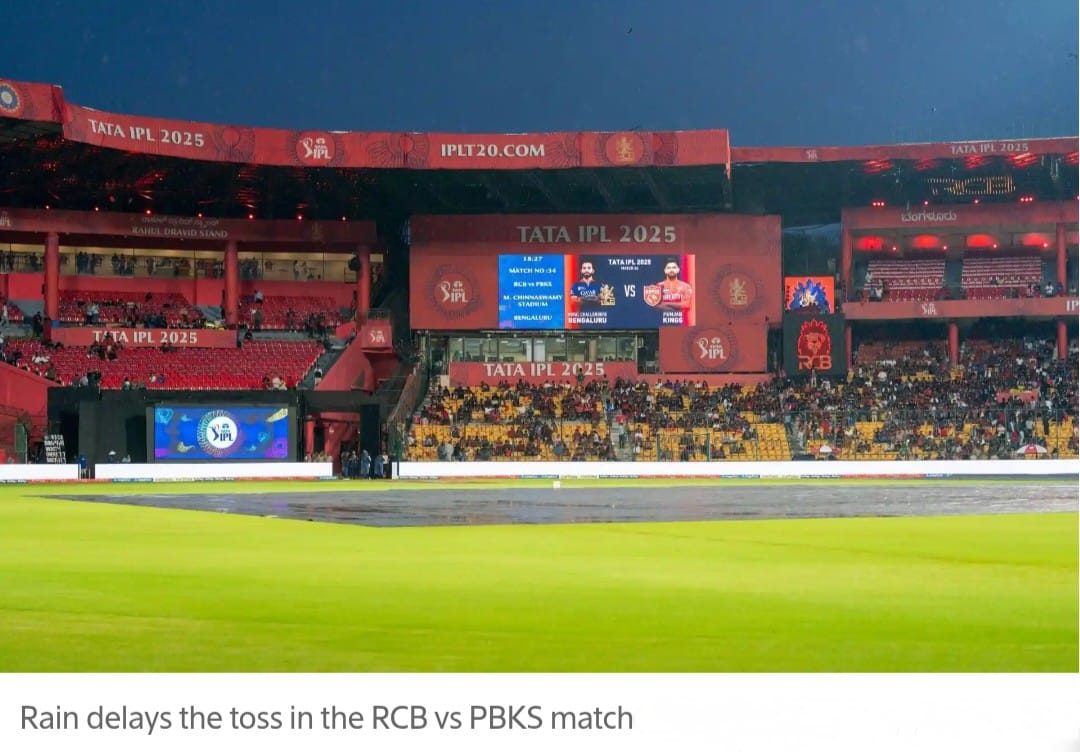 1000100766 Rain Delays RCB-PBKS Toss at Chinnaswamy Stadium