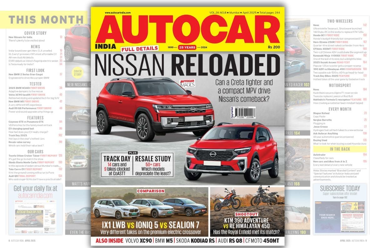 20250410032443 Autocar20India20April20202520Issue20Summary20 Nissan's upcoming model for India, Autocar Track Day 2025 and more: Autocar India April 2025
