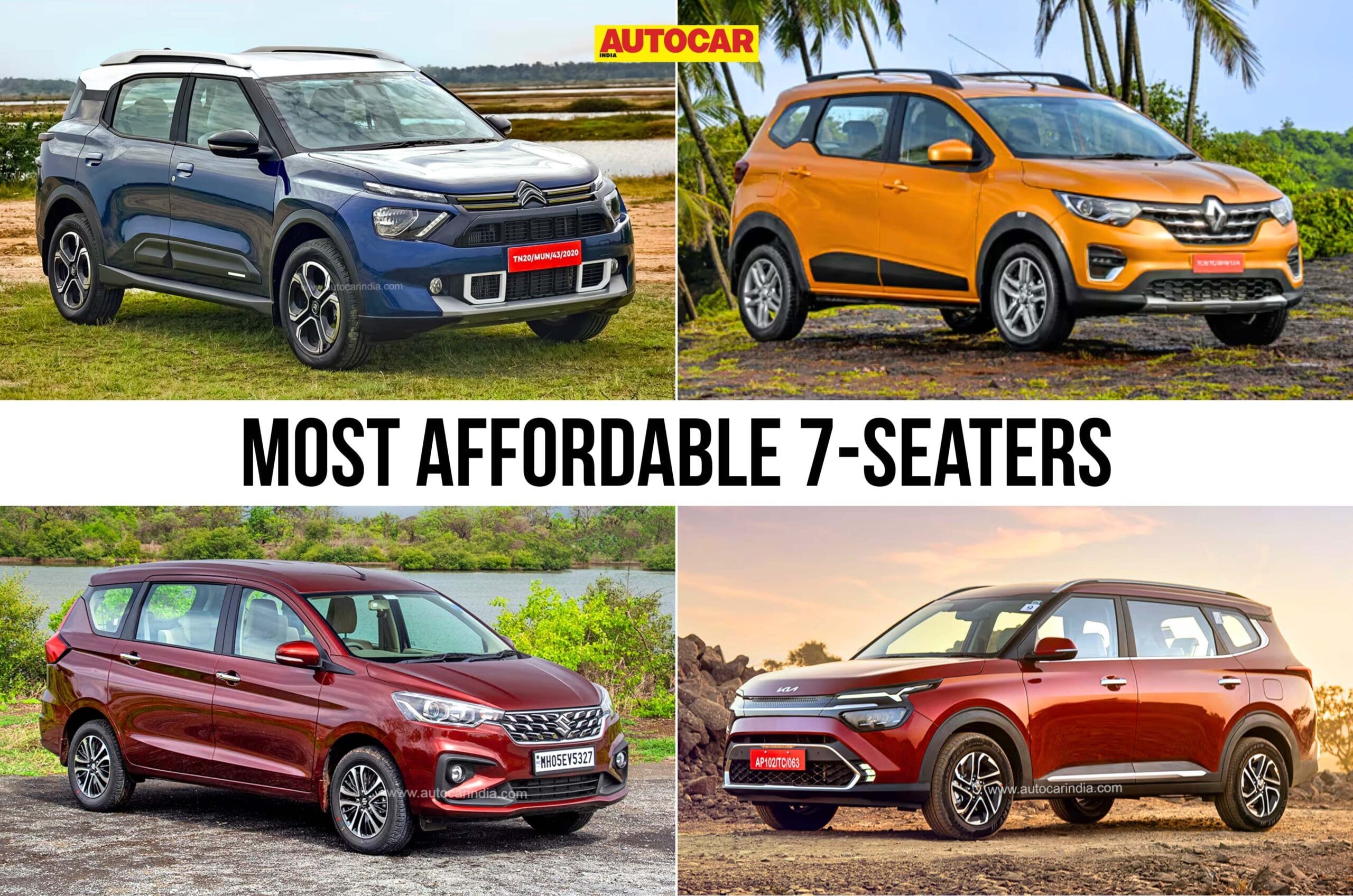 20250411041610 Most20Affordable207 Seaters20Collage scaled Cheapest 7 seat cars, SUV in India