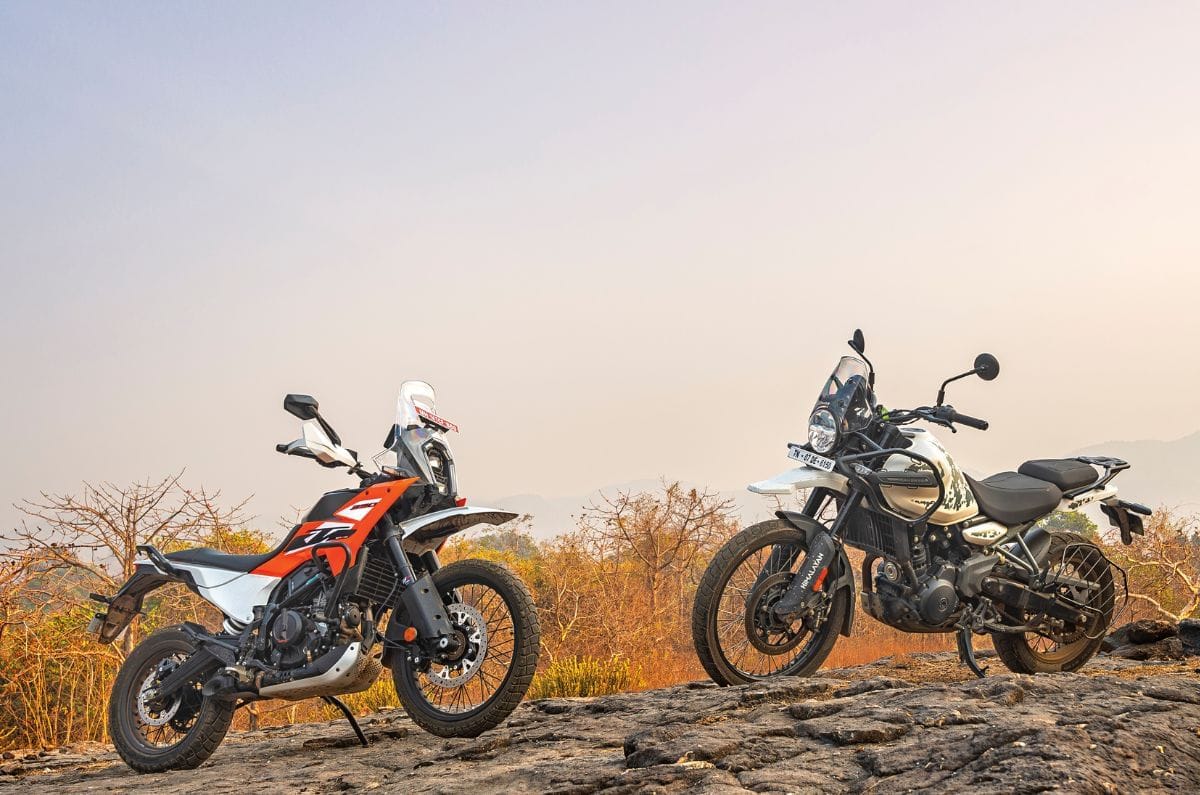 20250411121019 1 KTM 390 Adventure vs. Royal Enfield Himalayan Comparison Review - Introduction