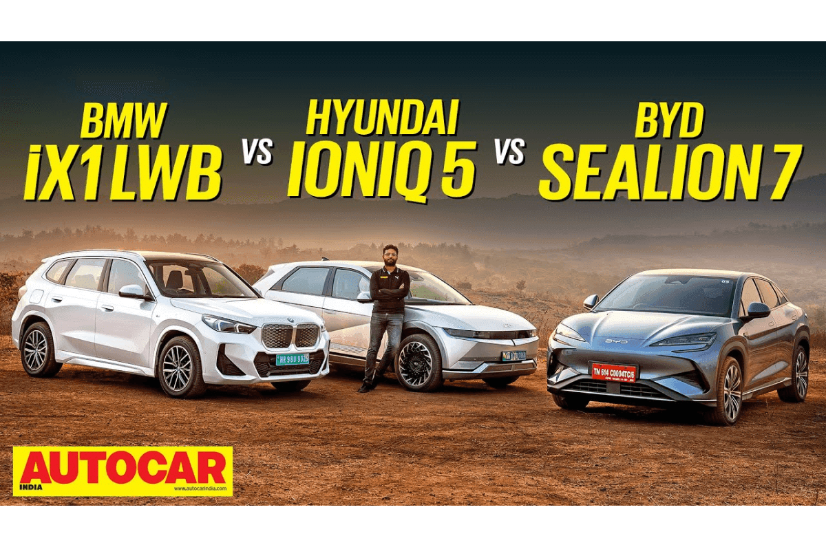 20250415103251 The20recently20launched20Kia20Syros20is20the20brand s20second20offering20in BMW IX1 vs Hyundai IonIQ 5 vs byd Cylian 7 Video Comparison