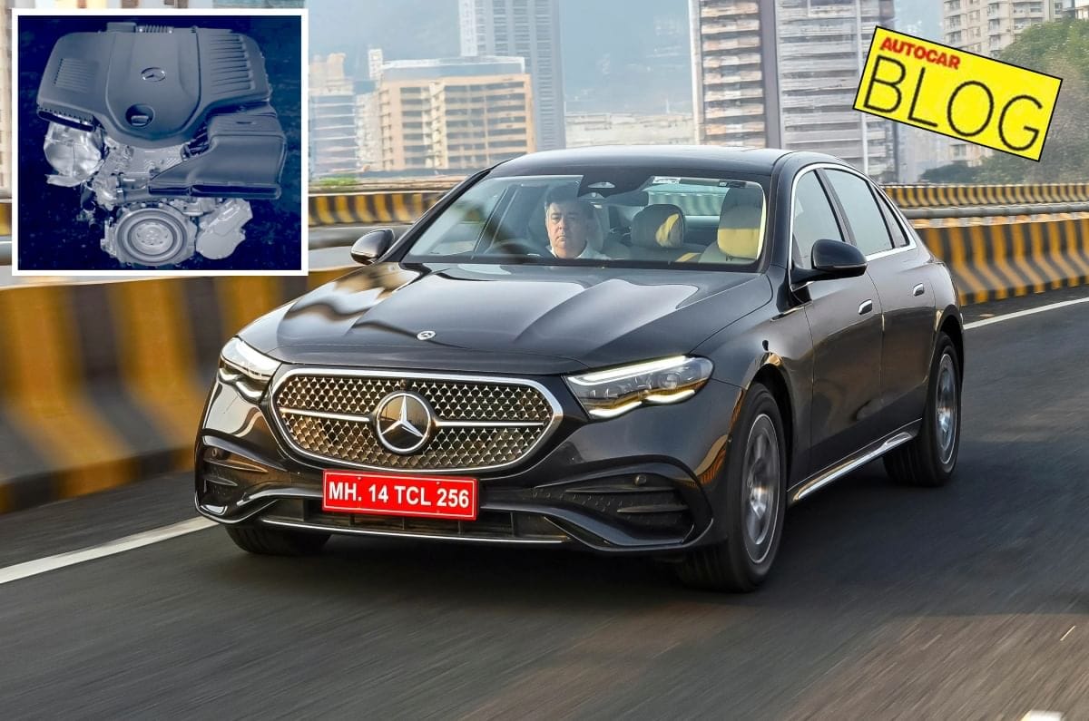 20250417065545 Mercedes E450 Front Quarter Tracking engine inset blog Rai: Mercedes E450. , Now with jet thrust