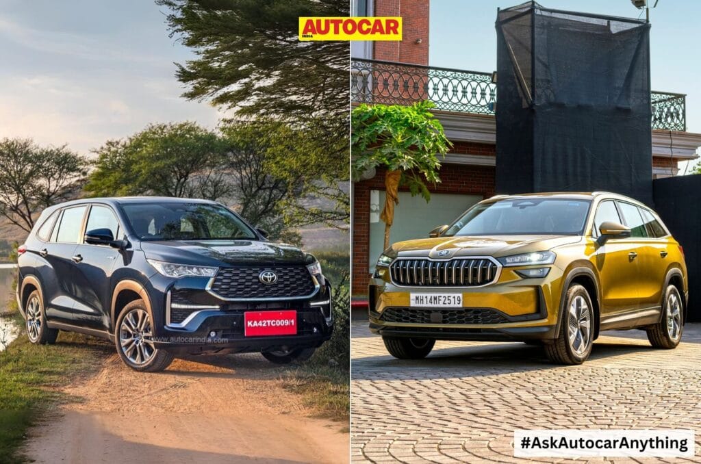 20250417081303 Innova20Hycross20vs20Skoda20Kodiaq Toyota Innova Hycross vs. Skoda Kodiak: Which 7-seater to buy?