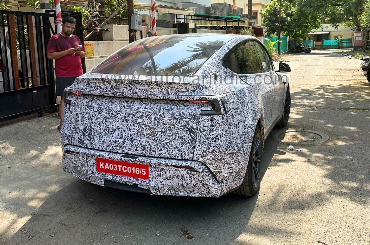20250419013622 5 Tesla model Y facelift speed testing in India