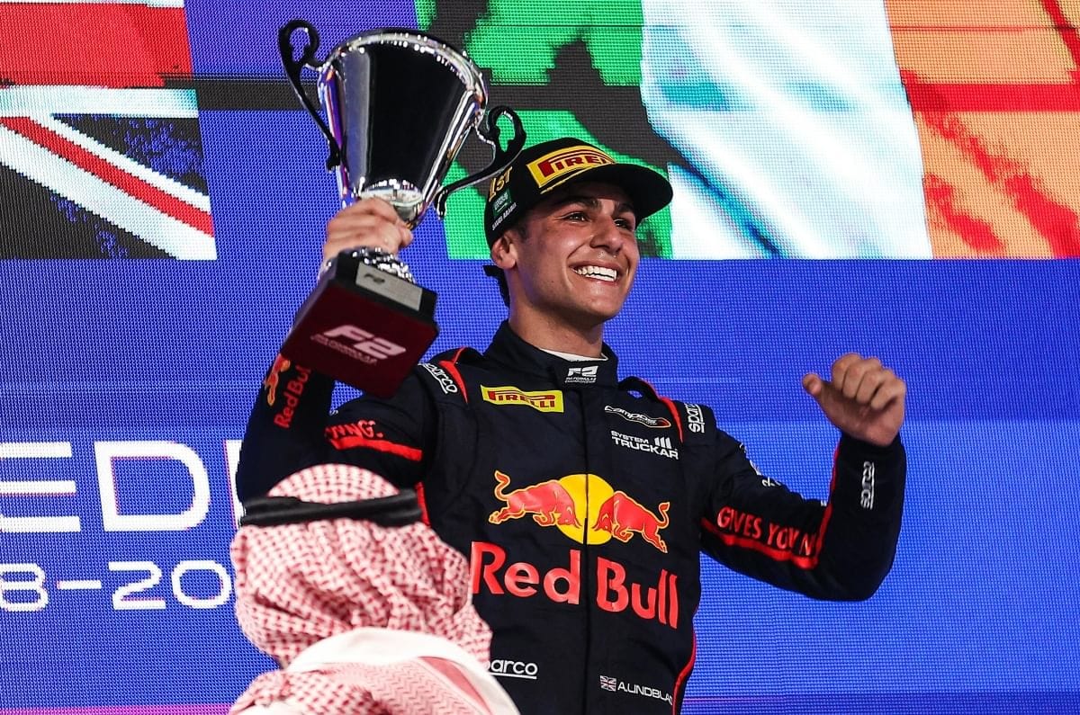 20250420023434 Arvid Lindblad F2 Saudi Arabian GP Saudi Arabia GP: Lindblad becomes the youngest F2 race winner