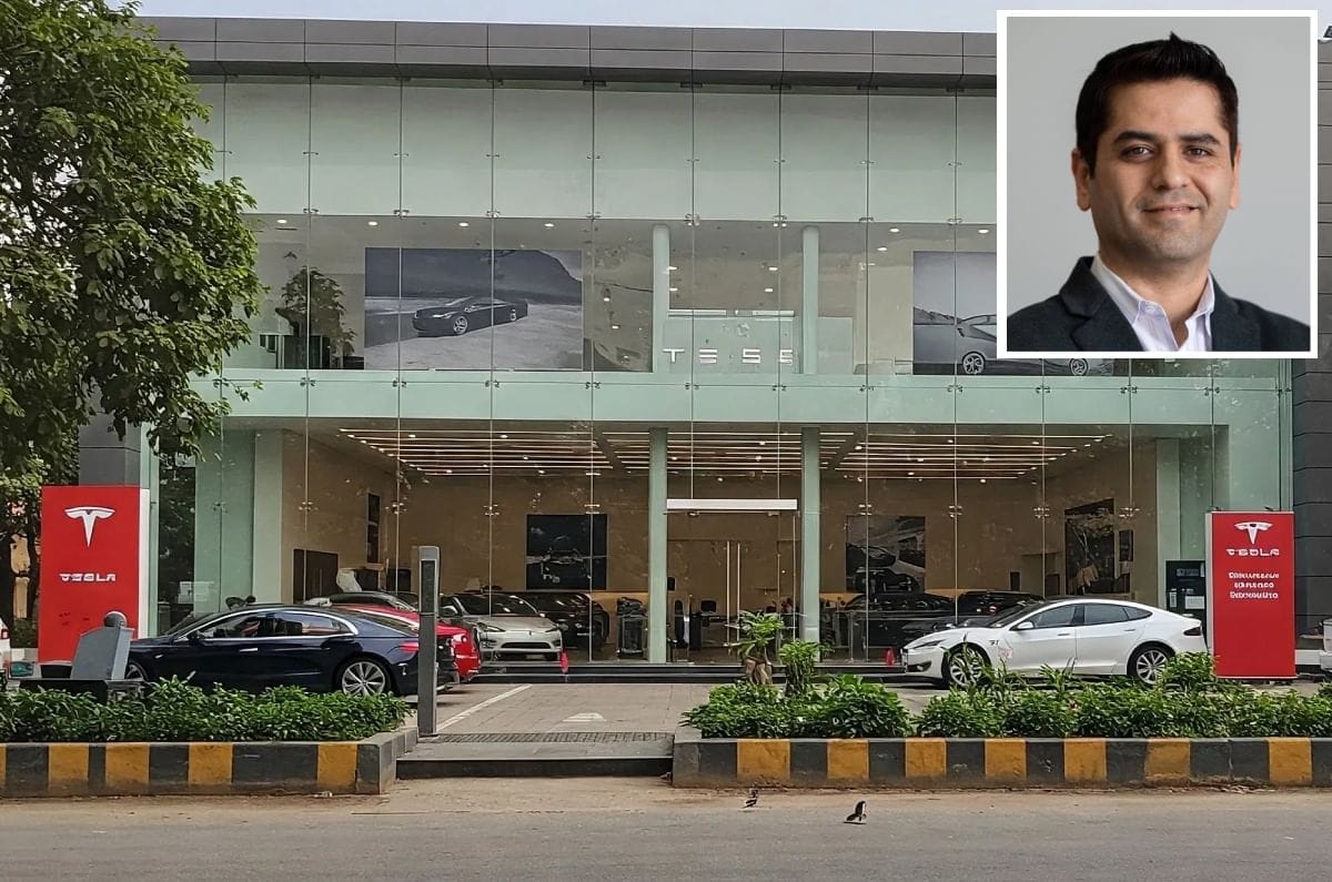 20250423035624 Tesla showroom Tesla CFO Vaibhav Taneja Tesla India plant is unlikely amid global sales recession