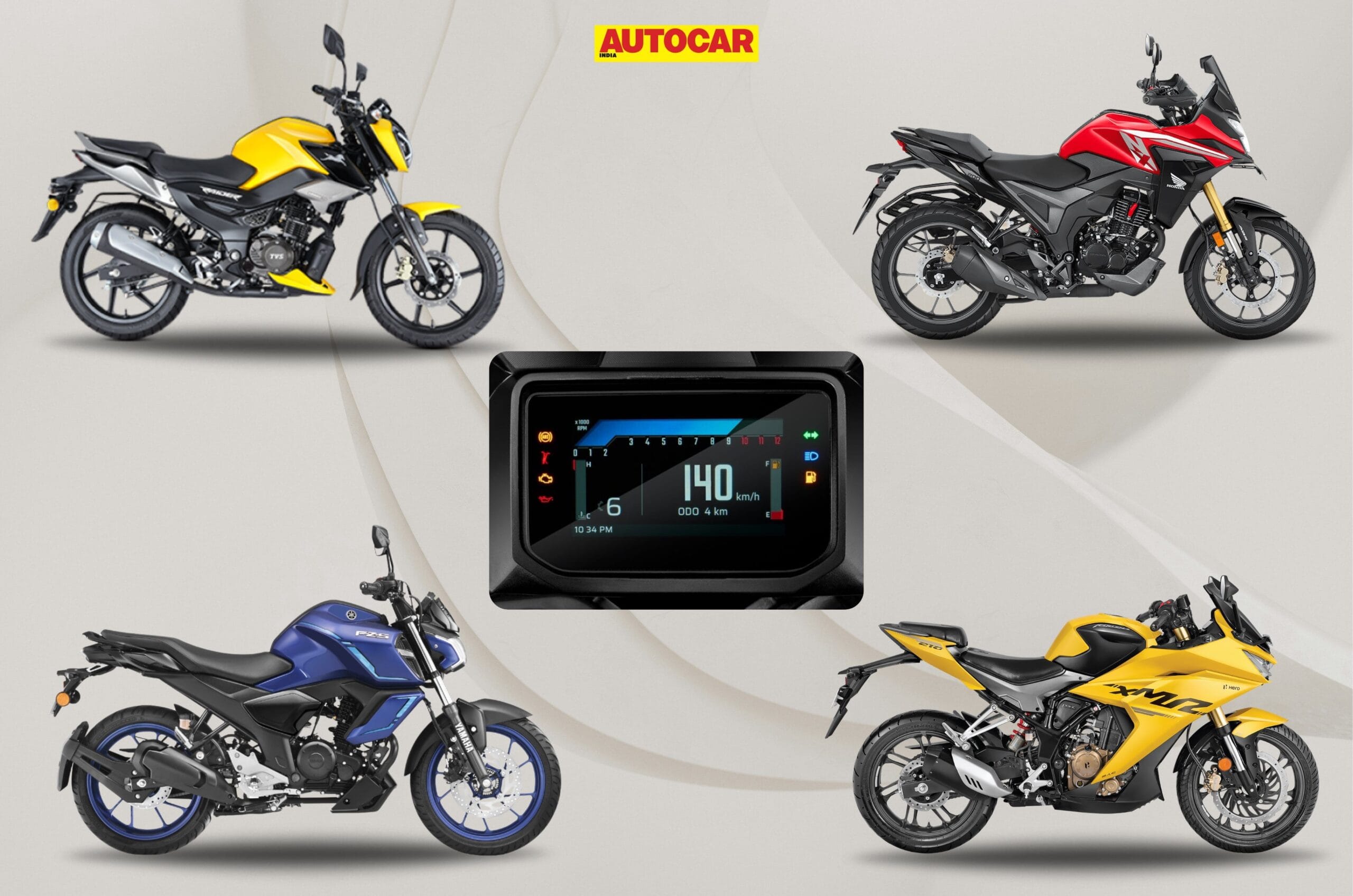 20250425052500 Bikes20With20TFT20Displays20Web20Collage scaled Cheapest bike in India with TFT performance