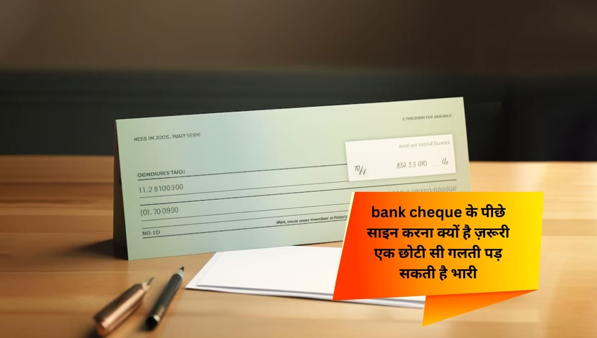 1 180 Bank cheque के पीछे साइन करना क्यों है ज़रूरी एक छोटी सी गलती पड़ सकती है भारी