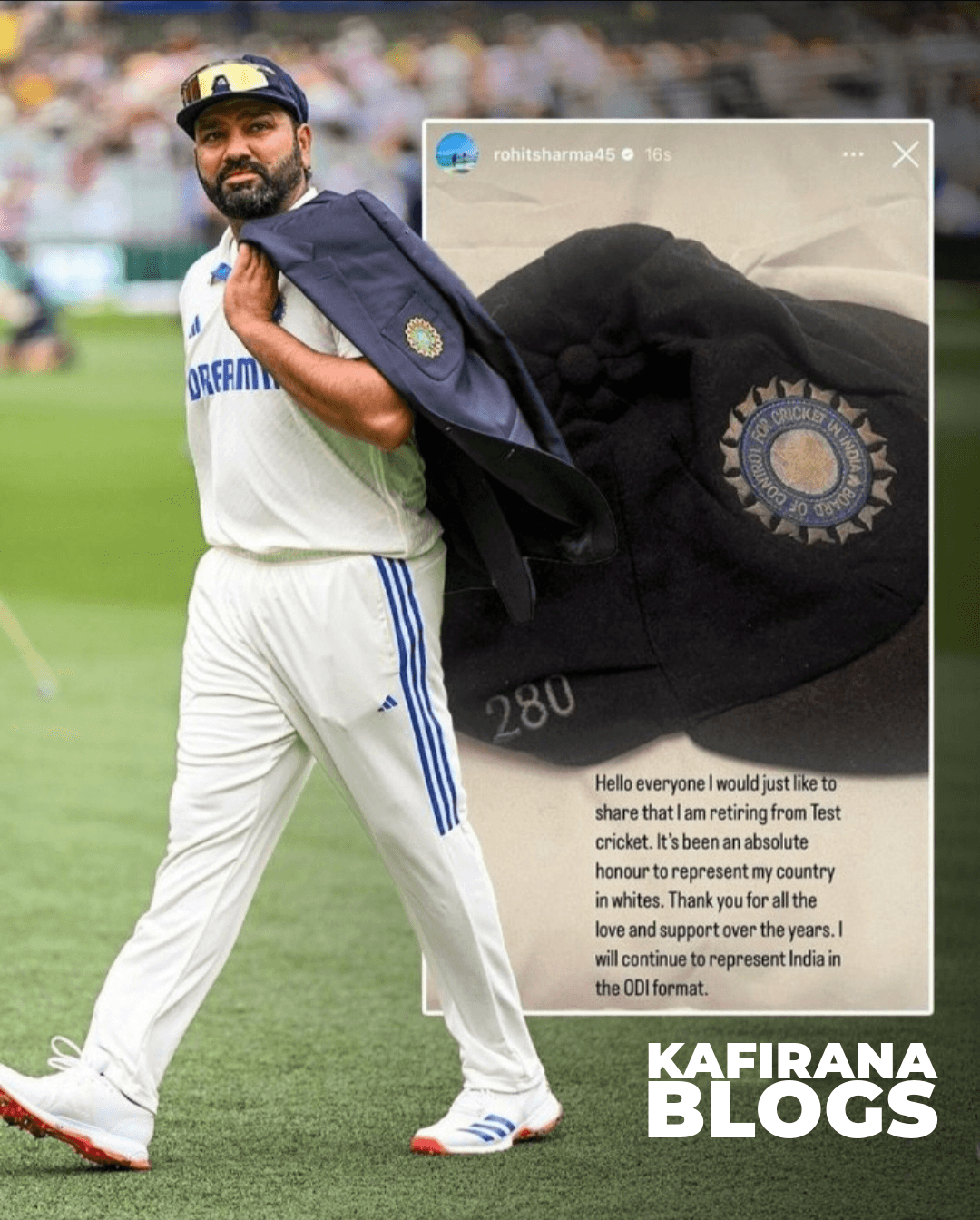 Untitled 10 Rohit’s Test Retirement Revealed on Insta, Will Stay in ODIs