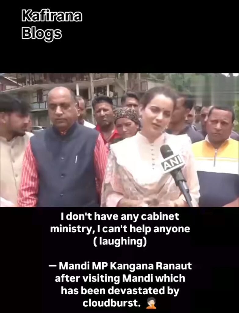 Kangana Ranaut's 'No Cabinet' Comment Sparks Criticism in Flood-Hit Himachal Pradesh 1 Ranaut's 'No Cabinet' Comment