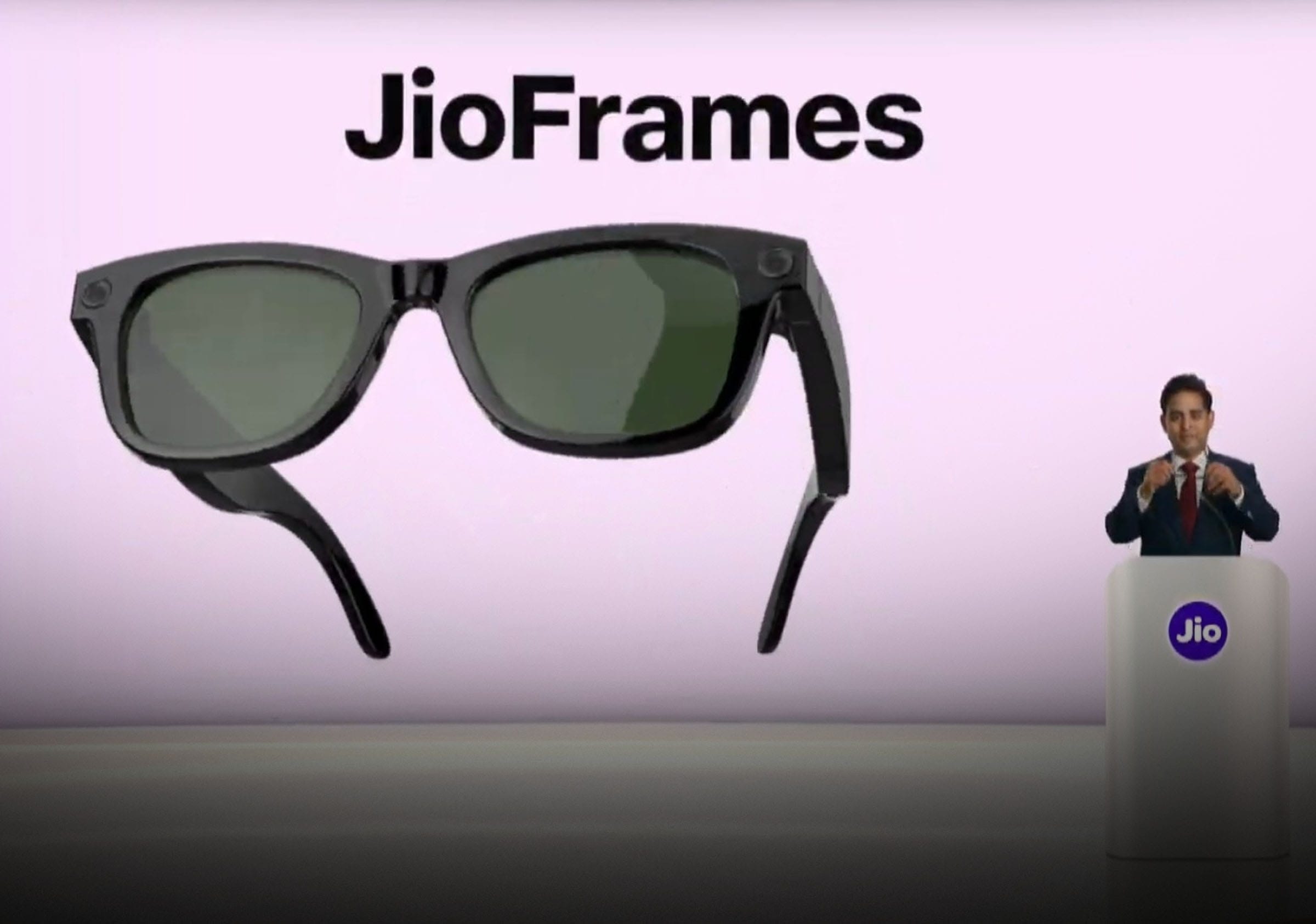 jioframes Jio फ्रेम AI पहनने योग्य रिलायंस AGM 2025 में लॉन्च किया गया