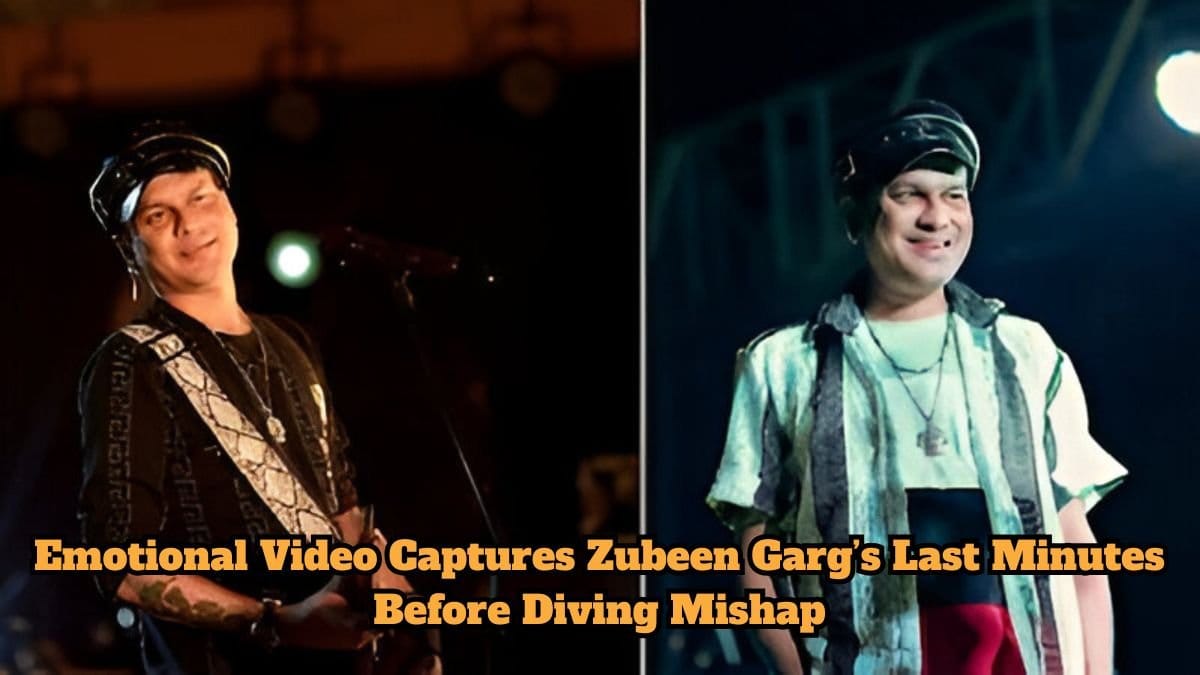 Emotional Video Captures Zubeen Gargs Last Minutes Before Diving Mishap भावनात्मक वीडियो ने ज़ुबीन गर्ग के अंतिम मिनटों को डाइविंग करने से पहले कैप्चर किया