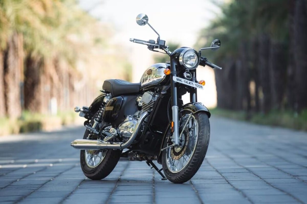 Nirbhay 2025 09 01T124005.396 नई JAWA 350 6 स्पीड गियरबॉक्स और दोहरी ABS के साथ मजबूत सवारी, मूल्य 1.98 लाख