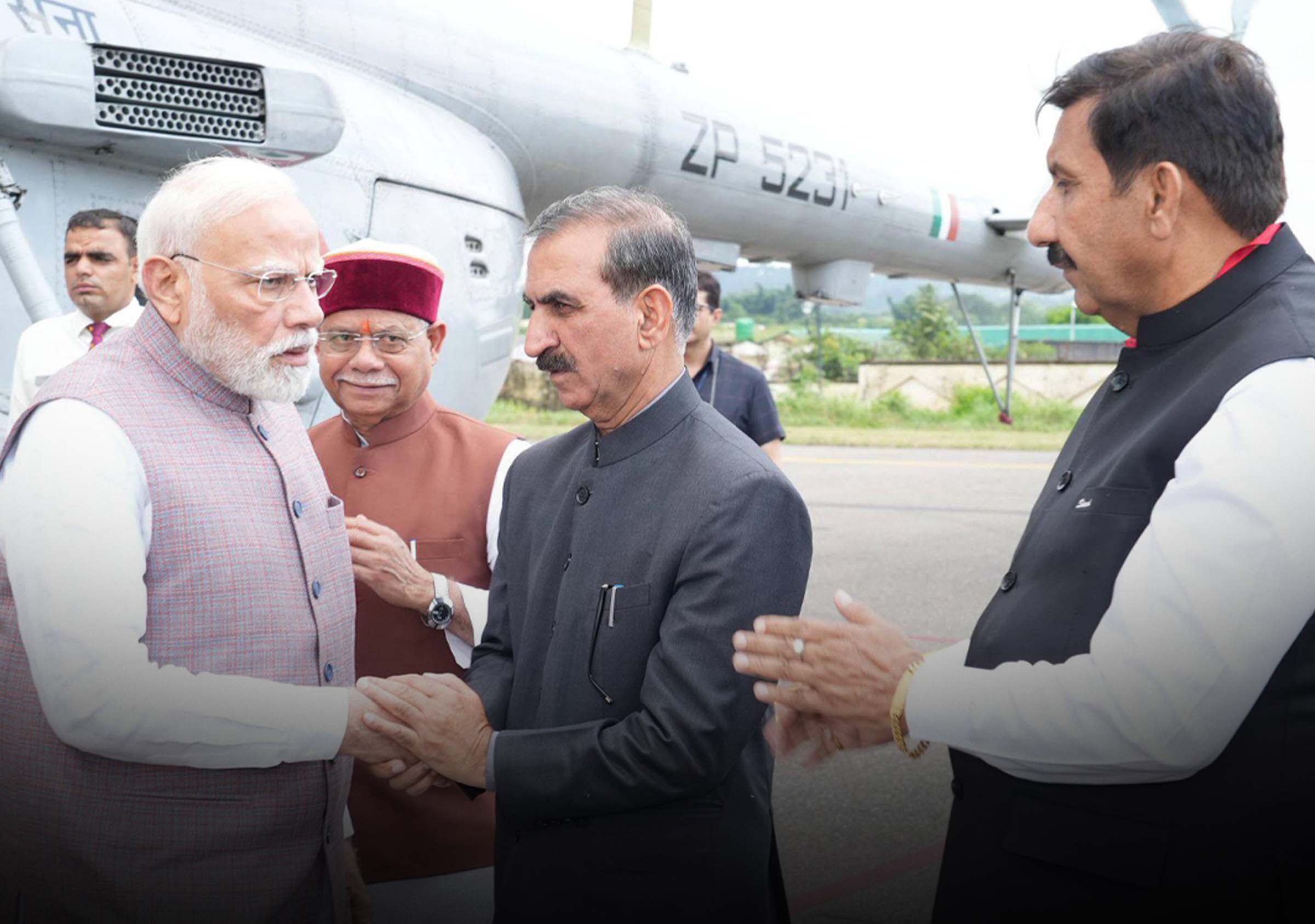 modi पीएम मोदी हिमाचल बाढ़ की राहत ₹ 1,500 करोड़ की घोषणा की