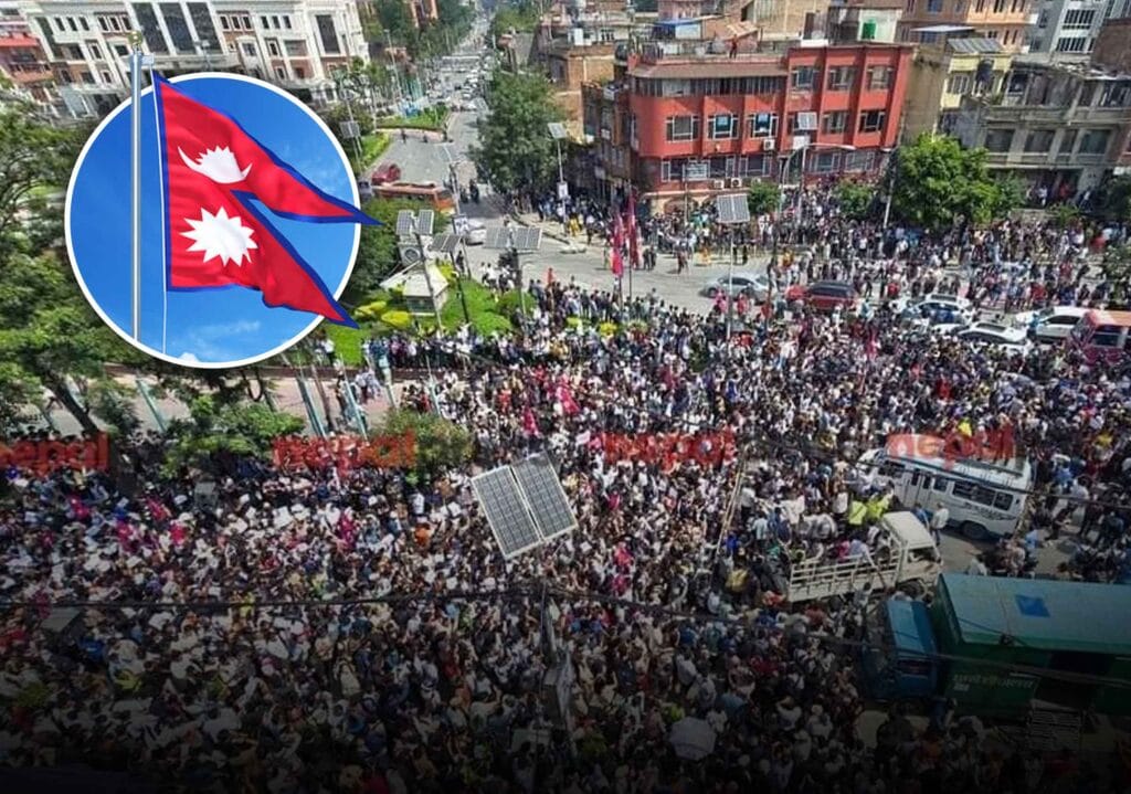 नेपाल सोशल मीडिया प्रतिबंध विरोध: युवाओं को प्रतिबंधों के खिलाफ मार्च 35 nepal नेपाल सोशल मीडिया प्रतिबंध विरोध: युवाओं को प्रतिबंधों के खिलाफ मार्च