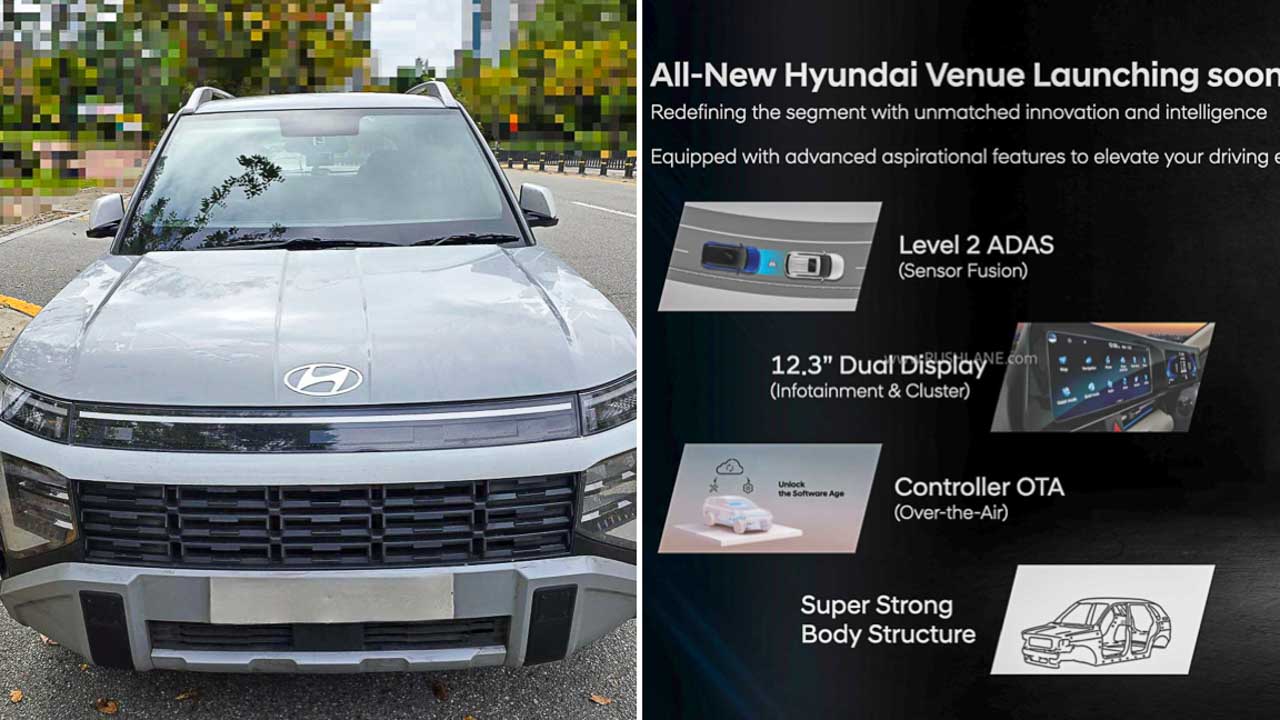2025 hyundai venue suv new features confirmed cover 2026 Hyundai Venue SUV Level-2 ADAS, Dual 12.3" Screens Confirmed
