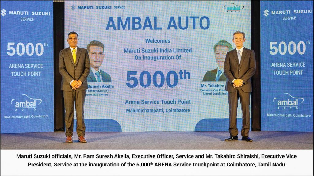 maruti arena 5000th outlet 3 Maruti Opens Record 5,000th Arena Service Outlet