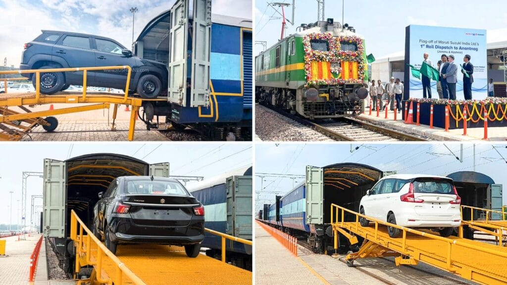 maruti dispatch cars train kashmir anantnag Maruti First Carmaker to Dispatch Vehicles to Kashmir Valley by Rail