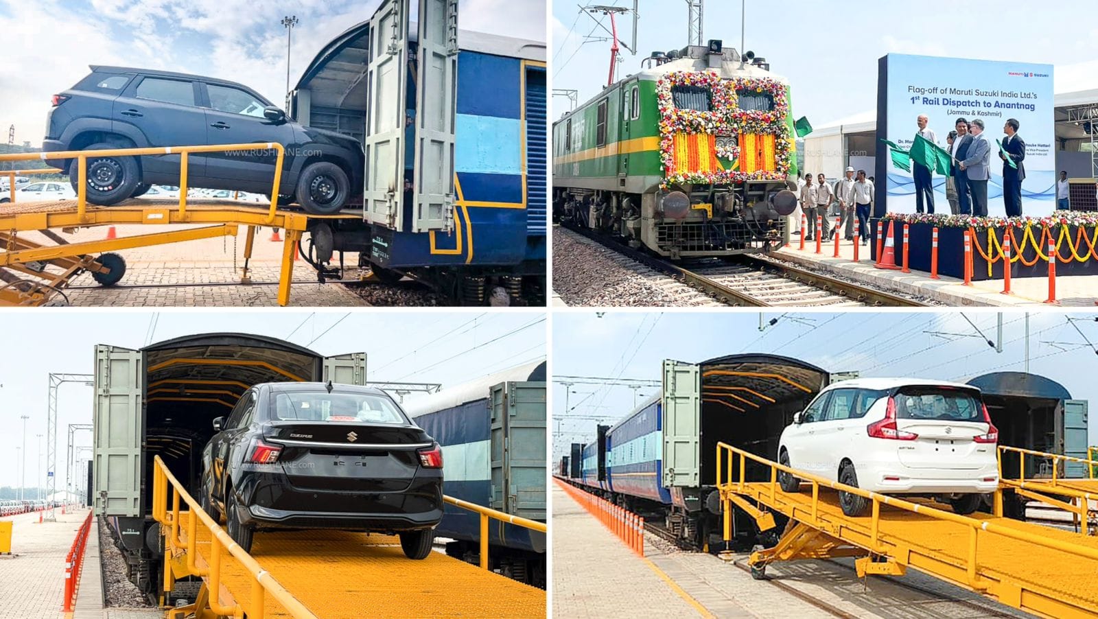maruti dispatch cars train kashmir anantnag Maruti First Carmaker to Dispatch Vehicles to Kashmir Valley by Rail
