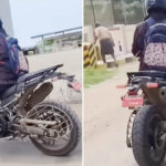 re himalayan 750 alloy variant spied with adjustable suspension cover RE Himalayan 750 Alloy Variant Spied With Adjustable Suspension