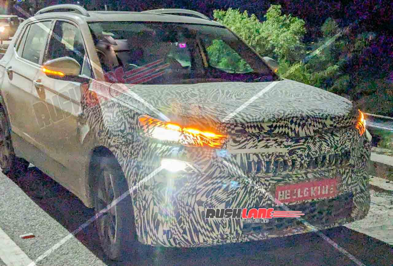 skoda kushaq facelift spied altitude testing Skoda Kushaq Facelift Spied Altitude Testing In Jammu and Kashmir