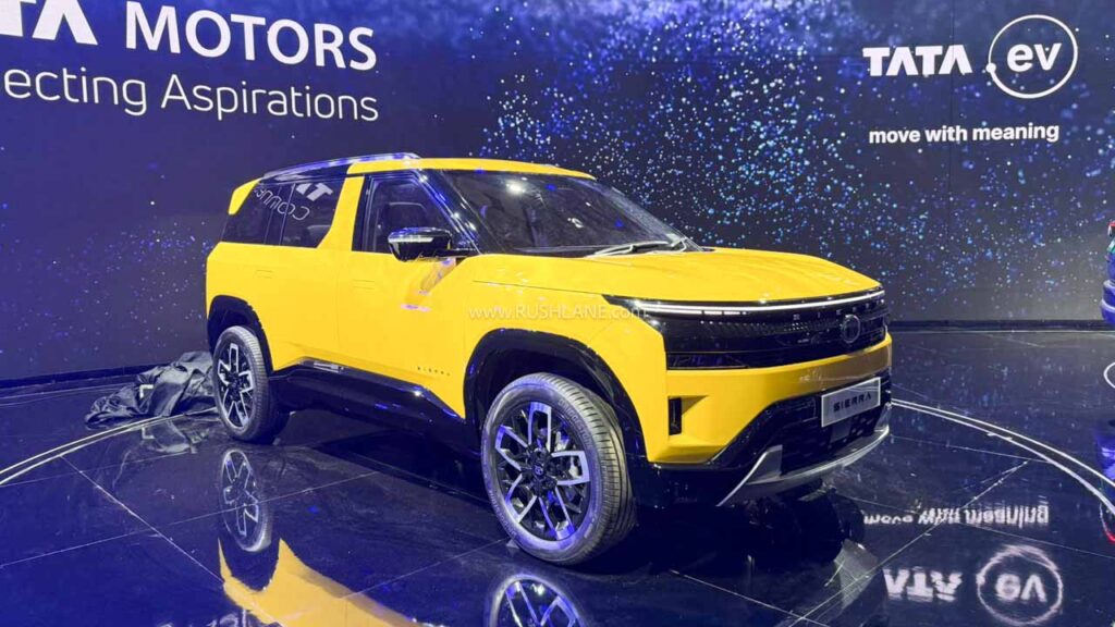 tata sierra ev unveiled at 2025 auto expo 2 Tata Sierra India Launch Date November 25th